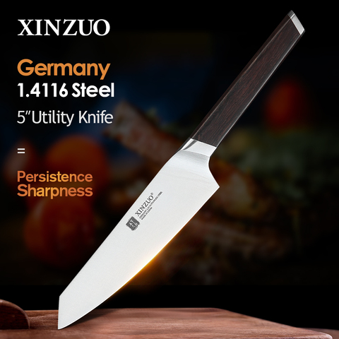 XINZUO-cuchillo de cocina de acero inoxidable de 5 