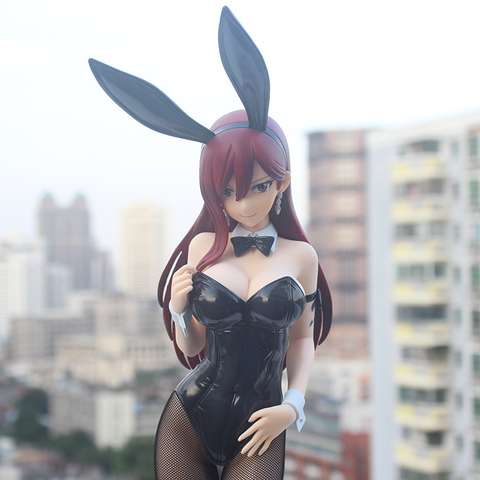 Figura de acción de Anime de 47cm, modelo de colección Erza, chica conejito escarlata, juguete de PVC ► Foto 1/6