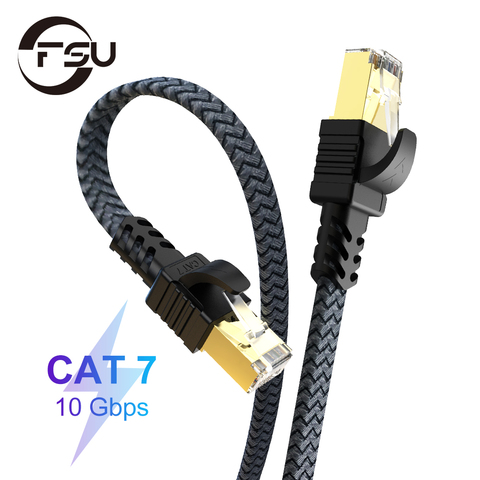 FSU Cable Ethernet RJ45 Cat7 Lan Cable UTP RJ45 Cable de red para Cat7 Compatible con Cable de conexión para módem Cable de enrutador Ethernet ► Foto 1/6