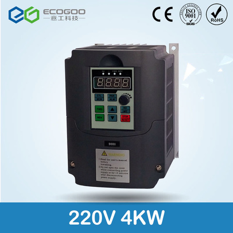 Convertidor de frecuencia de salida trifásica y entrada de 1 fase para motor de CA, para CE ruso 220v 0.75kw/1.5kw/2,2/4kW/5.5kw/7,5kw, VFD ► Foto 1/5