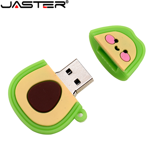 Usb JASTER 2,0 flash drive lindo aguacate verde USB flash drive regalos pendrive 4GB 8GB 16GB 32GB 64GB 128GB de memoria de disco regalo al por mayor ► Foto 1/6