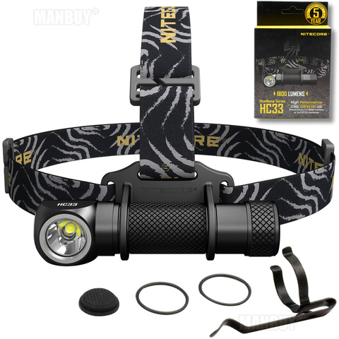 NITECORE-linterna frontal HC33 2022 LMs CREE XHP35 HD LED, impermeable, para exteriores, Camping, viaje, caza y pesca, novedad de 1800 ► Foto 1/6