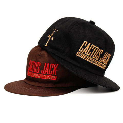 Sombrero de béisbol con bordado de algodón para hombre y mujer, gorra de béisbol con Bordado de Cactus y Jack, ajustable, Hip Hop, sombrero de hueso para papá, Travis Scott ► Foto 1/6