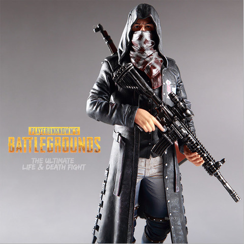 Figura DE ACCIÓN DE PUBG, modelo de jugador de batalla de s Unknown s, 24cm, GANADOR CENA de POLLO ► Foto 1/5