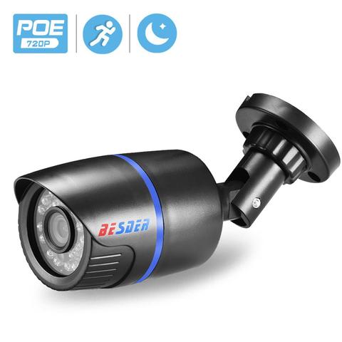 48 V HD P 720 p megapíxeles cámara IP PoE potencia sobre Ethernet IR Bullet IP cámara exterior Interior P IR Cut 1080 p lente ONVIF ABS plástico ► Foto 1/6