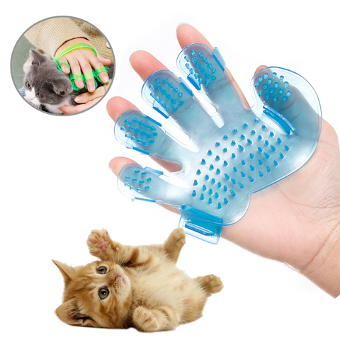 Guantes de masaje para mascotas, cepillo de baño para perros y gatos, cepillo de Limpieza del cabello, accesorios de productos ► Foto 1/6