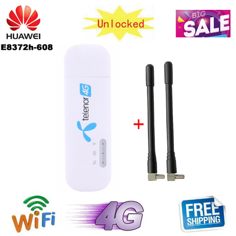 Desbloqueado 150Mbps Huawei E8372 E8372h-608 4G LTE módem Wifi dongle CAT4 USB PK huawei e8372h-153 e8372h-155 E3276S-920 ► Foto 1/6