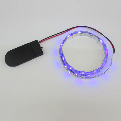 Tira de luces LED con botón y batería, 2835 SMD, 3V CC, 60LED/M, flexible, decoración del hogar impermeable, PCB de 8mm/5mm ► Foto 1/6