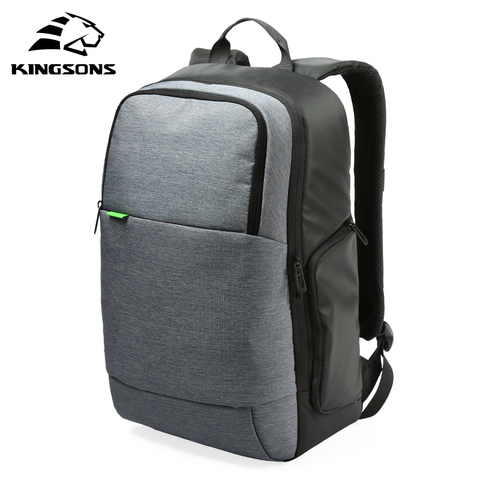 Mochila de viaje con carga USB externa de marca Kingsons bolsa de ordenador antirrobo de 15,6 pulgadas ► Foto 1/6