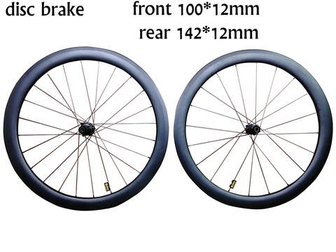 Conjunto de 2 ruedas de carbono T1000 para bicicleta de carretera, ruedas de fibra de carbono de tamaño 700C para bicicleta, 38mm 50mm 60mm 88mm de profundidad, freno de disco, UD o 3K, envío XDB desde Taiwán, 2022 ► Foto 1/6