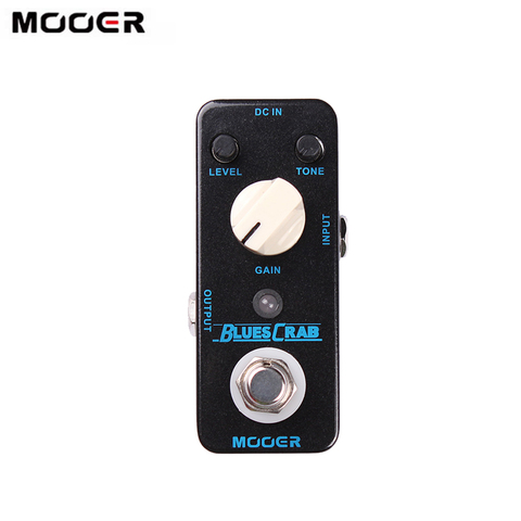 MOOER BLUES-Pedal de guitarra de cangrejo, Pedal de efectos de guitarra Overdrive, True Bypass, carcasa totalmente de Metal, piezas y accesorios de Micro guitarra ► Foto 1/5