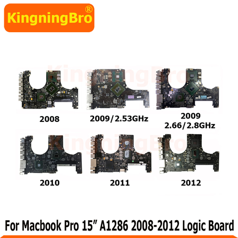 Placa base Original para Macbook Pro, placa lógica A1286 de 15 pulgadas, años 2008, 2009, 2010, 2011, 2012 ► Foto 1/1