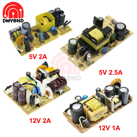 Módulo del interruptor de la fuente de alimentación, protección contra sobrevoltaje y cortocircuito, AC 100V-240V a DC 5V 2A/2.5A 12V 1A/2A ► Foto 1/6