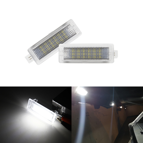 2 uds 18-SMD de cortesía Led luz de puerta equipaje suelo paso bienvenido luz para BMW E60 E70 E71 E90 E91 E92 F01 X5 F10 F11 ► Foto 1/6