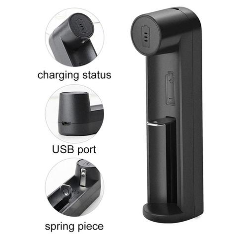 Puerto USB 18650 cargador de batería de protección Universal cargador de batería de litio para 18650 Li-ion (sin batería) dropshipping ► Foto 1/6