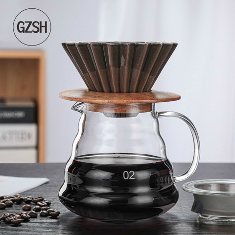 Juego de cafetera V60 de cerámica, taza de filtro de café V60, cafetera en forma de nube, embudo de café multicolor ► Foto 1/5