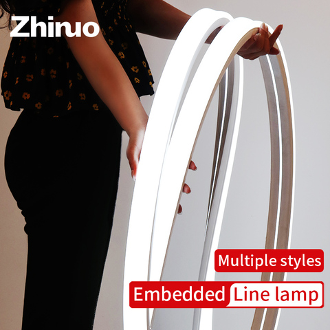 ZHINUO-tira de luces LED de tubo Flexible de cuerda de LED neón, tubo de lámpara suave de Gel de sílice, 1m - 5m IP67, banda de luz de silicona resistente al agua ► Foto 1/6