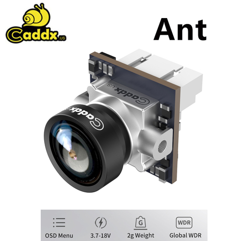 Cámara Caddx Ant FPV 1200TVL WDR Global con lente OSD 1,8mm 2g, cámara Ultra ligera Nano FPV, relación de aspecto de cámara 16:9 4:3 NTSC PAL ► Foto 1/6