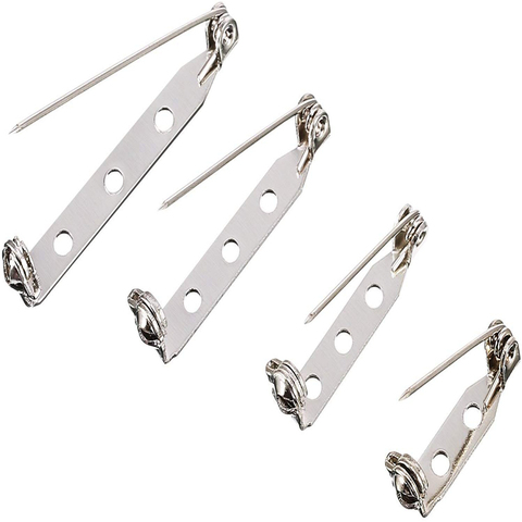 MIUSIE-broche de seguridad con placa con nombre para costura, Pin de Hebilla trasera, accesorios de joyería, 200 Uds. ► Foto 1/6