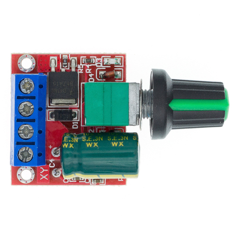 1 Uds Mini 5A PWM máx 90W controlador de velocidad del Motor de CC Junta módulo DC-DC 3V-35V Interruptor de Control de Velocidad LED Dimmer ► Foto 1/1