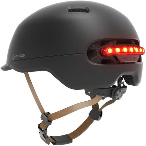 Casco de seguridad para patinete eléctrico, con Flash de advertencia LED inteligente para patinete eléctrico Xiaomi M365 Pro, Ninebot E1/E2/E3/E4 ► Foto 1/6