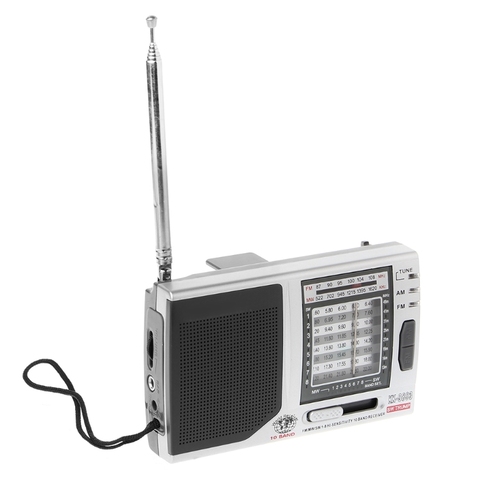 Receptor de Radio de alta sensibilidad con soporte plegable, KK-9803 FM/MW/SW1-8, 10 bandas, D08A ► Foto 1/5