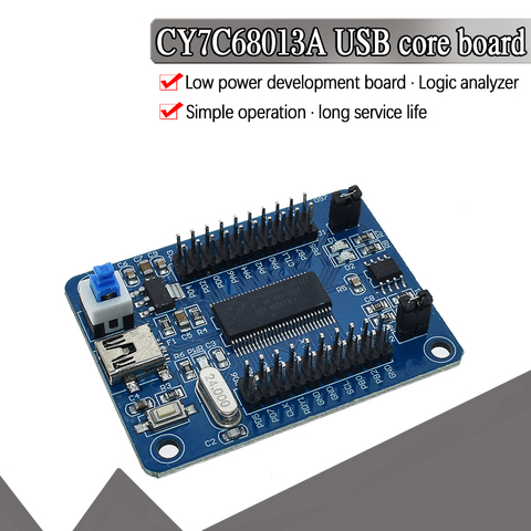 IEZ-USB oficial, placa de desarrollo FX2LP CY7C68013A USB core, analizador USB logic I2C serial y SPI de alta calidad, en stock ► Foto 1/6