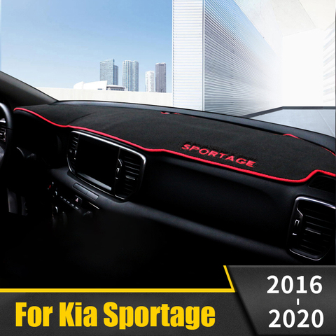 Alfombrilla para evitar luz en el salpicadero del coche, plataforma de instrumentos, cubierta de escritorio, alfombras para KIA Sportage 4, 2016, 2017, 2022, 2022, 2022, accesorios ► Foto 1/6