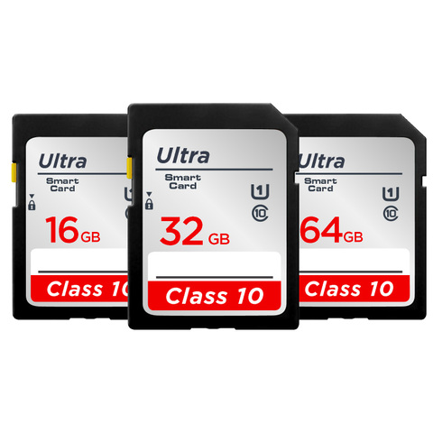 Cámara SD 128GB 256GB 512GB tarjeta de memoria Flash 32GB 64GB U1 tarjetas SD Clase 10 tarjeta Micro SD tarjeta U3 UHS-I 16GB para SLR ► Foto 1/6