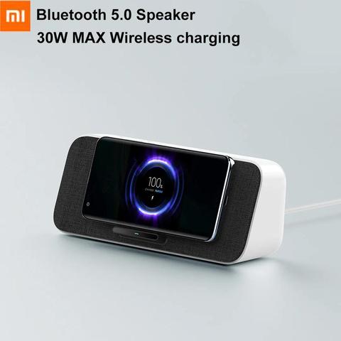 Xiaomi-Altavoz Bluetooth 5,0 con carga inalámbrica, dispositivo con micrófono, compatible con Mi AI, NFC, para iPhone 11, Samsung, Xiaomi 9, 10 Pro ► Foto 1/6