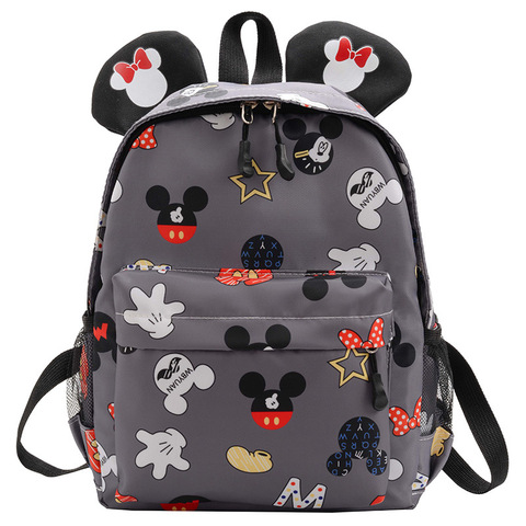 Mochila escolar de dibujos animados de Disney para niños y niñas, morral escolar de Mickey para guardería, a la moda ► Foto 1/6