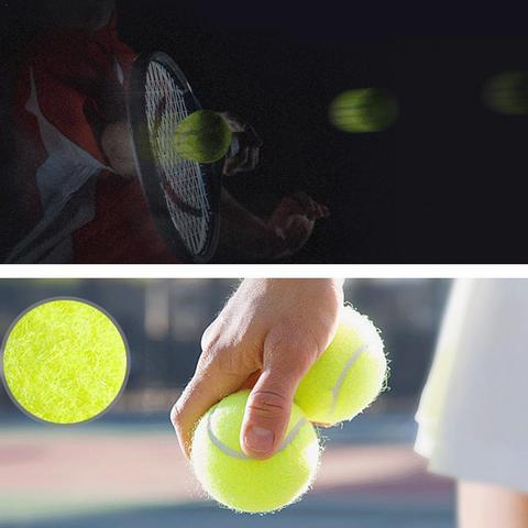 Pelota de práctica de tenis de alta elasticidad, práctica profesional de tenis de goma F1J2, 1 Uds. ► Foto 1/6