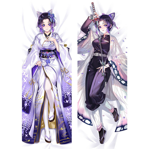 Cazadora de Chica de Anime Kochou Shinobu Cosplay funda para almohada Kimetsu no Yaiba Dakimakura funda de cubierta Lolita regalo Otaku ► Foto 1/5