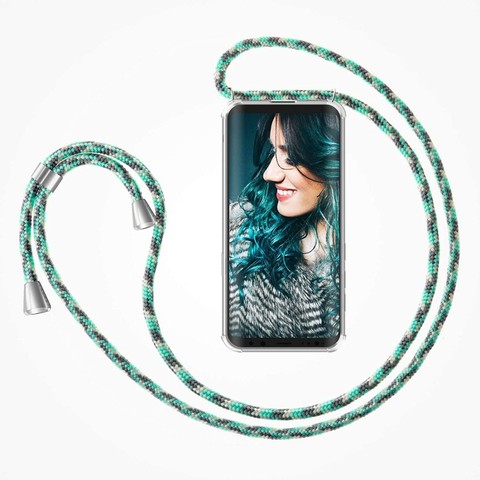 Funda para Samsung Galaxy S20 Ultra S10 S9 S8 S21 Note 9 10 Plus, cubierta cruzada con cordón, collar, correa para el cuello ► Foto 1/6