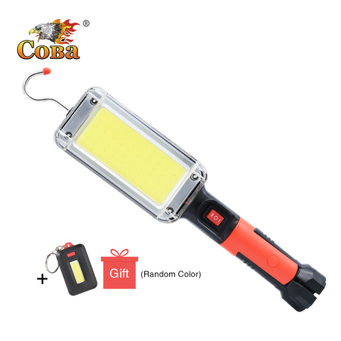 Coba led luz de trabajo cob reflector 8000LM recargable lámpara led portátil luz gancho impermeable linterna del resplandor ► Foto 1/6