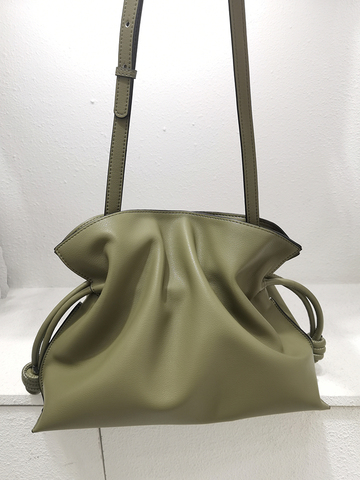 Bolso de piel de ternero para mujer, bandolera de cuero auténtico de diseño de lujo, Color puro, 2022 ► Foto 1/6