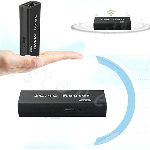 Mini enrutador inalámbrico portátil, 3G/4G, WiFi, Wlan, punto de acceso AP, cliente, 150Mbps ► Foto 1/6