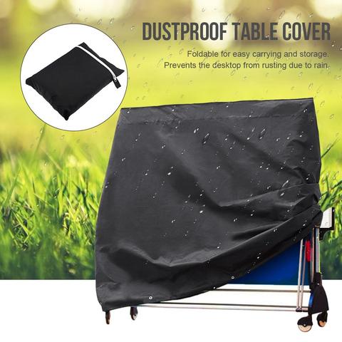 210D impermeable de tenis de mesa funda protectora para mesa de Ping-Pong a prueba de polvo de la cubierta de la Mesa para de interior al aire libre ► Foto 1/6