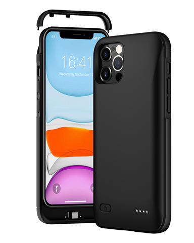 Funda de energía para iPhone 12 Pro Max, funda de batería, funda de carga de Banco de energía para iPhone 12 Mini, carcasa de cargador de batería delgada ► Foto 1/6