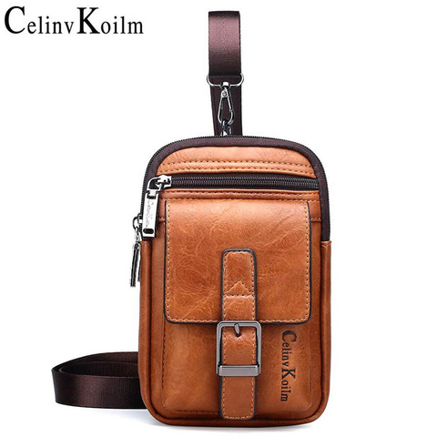 Celinv Koilm marca pequeña Multi-función, bolso de los hombres de hombro bolso de la cintura bolsa para hombre de moda Casual fresco Mini ► Foto 1/6