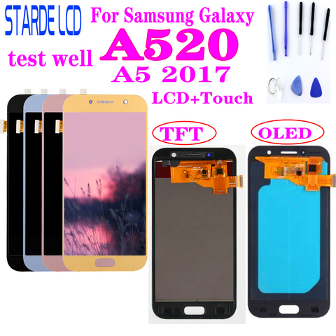 Pantalla LCD AAA + de 5,2 pulgadas para móvil, montaje de digitalizador con pantalla táctil para Samsung Galaxy A5 2017 A520 SM-A520F ► Foto 1/6