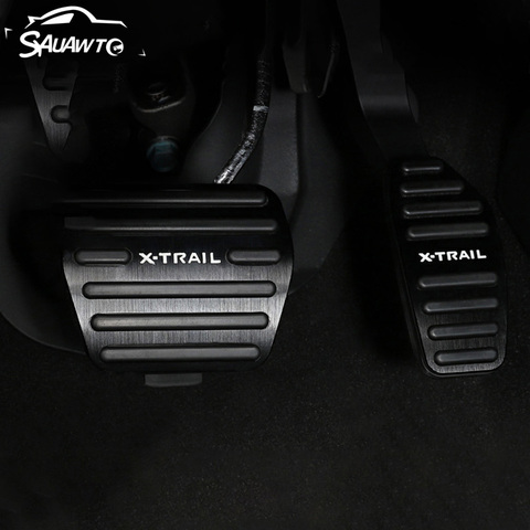 Coche aluminio pedales almohadillas de pie de acelerador de freno Clucth cubiertas de Pedal para Nissan X-Trail X rastro T32 2014-2022 ► Foto 1/6