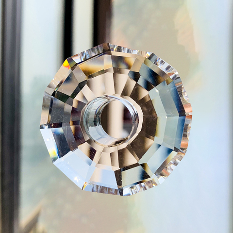 50mm de cristal facetado Prisma cairel máquina de arcoíris colgante de cristal claro piezas de la lámpara DIY accesorios de decoración ► Foto 1/6