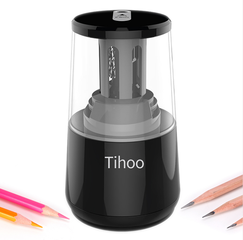 Tihoo-sacapuntas automático de papelería, batería Mecánica Eléctrica, USB Tenwin, Mecanico de Metal para niños, suministros escolares ► Foto 1/6