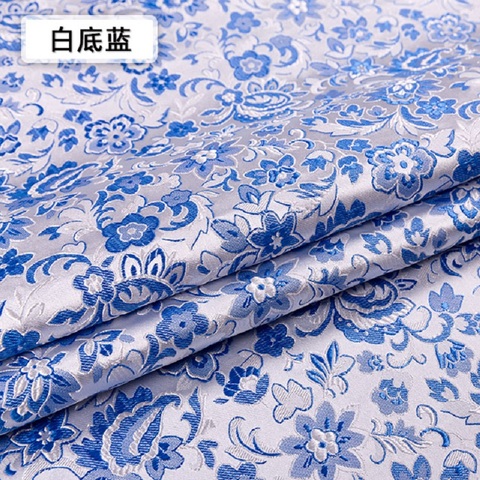 Satén patrón Jacquard tejidos de brocado de seda de costura de Cheongsam vestido Kimono vestido Patchwork de Material ► Foto 1/6