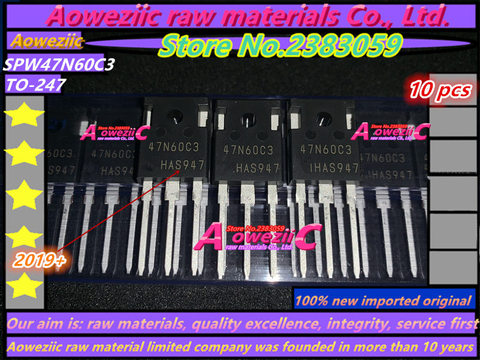 Aoweziic 2022 + 100% nuevo importado original SPW47N60C3 47N60C3 TO-247 transistor de efecto de campo de alta corriente 650V 47A ► Foto 1/2