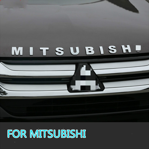 Etiqueta engomada 3D de la letra de la frase delgada para Mitsubishi Outlander eclipse Cruz accesorios coche calcomanía estilo ► Foto 1/6