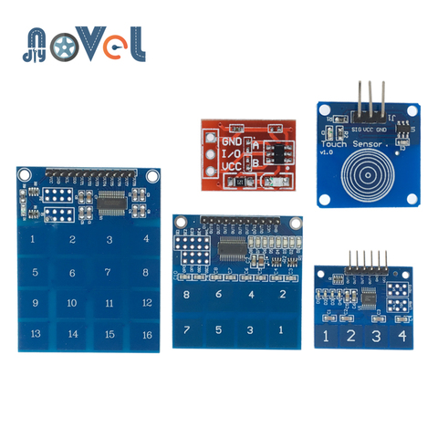 Sensor táctil Digital TTP223 / TTP223B /TTP224 / TTP226/TTP229, 1 / 4 / 8 / 16 canales ► Foto 1/6