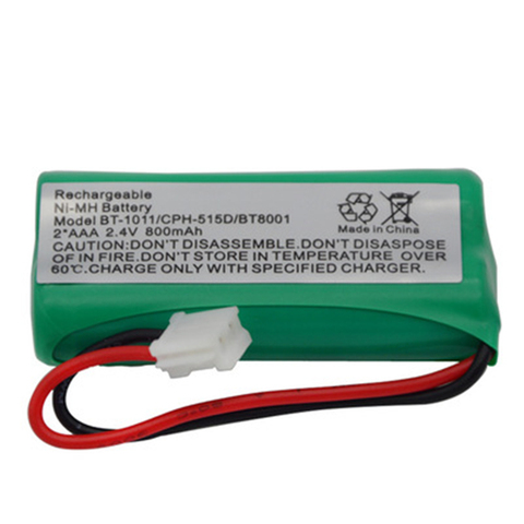 Batería de teléfono inalámbrica, 2,4 V, 800mAh, Ni-MH, para Uniden BT-1011, BT-1018, BT101 ► Foto 1/1