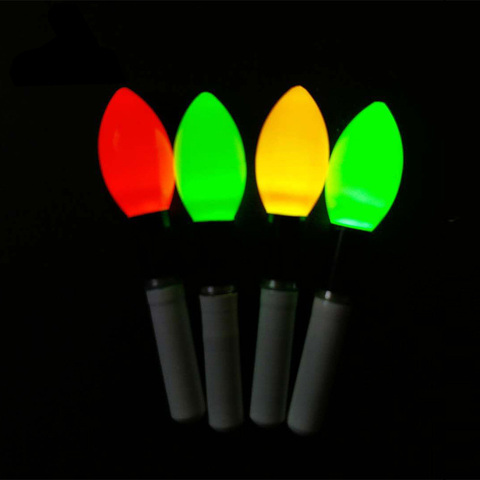 10 unids/lote palo de luz amarillo/rojo/naranja Lightstick brillante Sticks LED flotadores luminosos herramienta Noche de corcho de pesca de B442 ► Foto 1/5